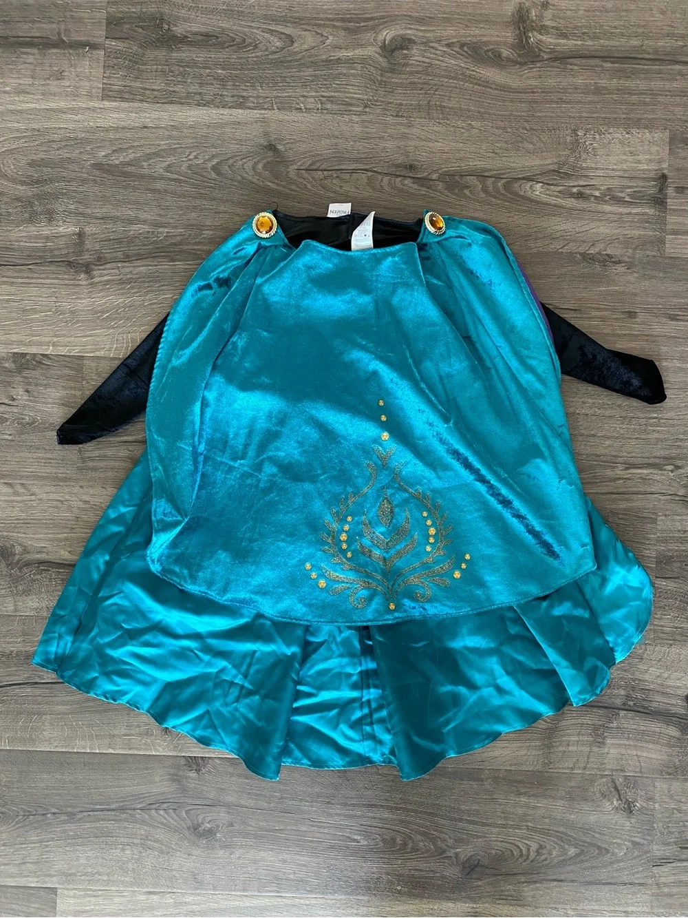 Disney Frozen Anna Teal, Black and Purple Princess Costume
